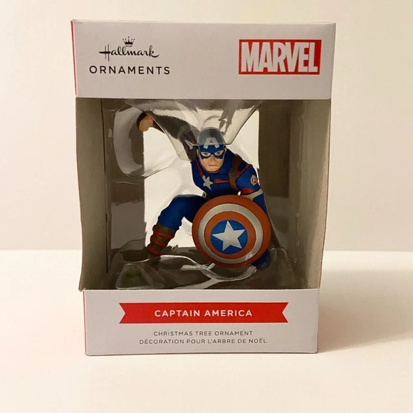 Hallmark Christmas Ornament Captain  America Marvel New - Picture 1 of 6